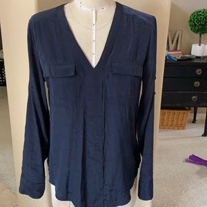 Express NWOT silky V-neck Portofino blouse